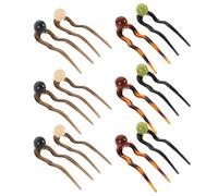 TOGEVAL 12pezzi Forcine Forma di U per Capelli Fermagli Minimalisti per Chignon Francese Accessori per Capelli da Ufficio Casual per Spessi e Lunghi per Eventi Formali e Styling