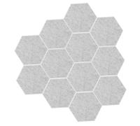 TOGEVAL 12pezzi Pannelli Acustici Esagonali Feltro Per Isolamento Sonoro Per Studi Uffici e Ambienti Domestici Assorbimento Di Basse Medie e Alte Frequenze