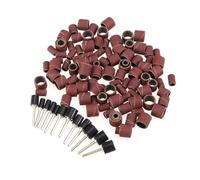 TOGEVAL 132 pezzi Nastri Abrasivi per Trapano Levigatrice Mandrini Inclusi per Levigatura Modellatura e Rifinitura Unghie Naturali e Artificiali Compatibile con Strumenti Rotanti Proxxon