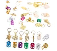 TOGEVAL 150pezzi Accessori Per Capelli Intrecciati Di Decorazioni Per Dreadlocks Gioielli Assortiti Per Trecce Per Donne