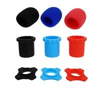 TOGEVAL 18pezzi Kit Di Protezione Per Microfono Coperture Spugna Colorate Anelli Antisbilanciamento e Manicotti Accessori Durabili Per Eventi e Performance Live