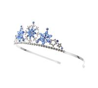 TOGEVAL 1pezzi Corona Forma Di Fiocco Fascia Per Chioma in Lega Accessorio Per Ragazzo Ragazza Ragazza Per Compleanni e Occasioni Speciali Blu