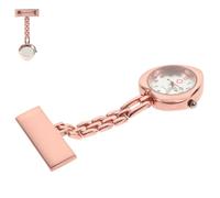 TOGEVAL 1pezzi Orologio Da Tasca Forma Di Cuore Per Design Elegante Con Clip Orologio Da Lavoro Pratico e Preciso Per Professionisti Della Salute e Del Benessere