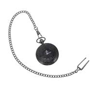 TOGEVAL 1pezzi Orologio Da Taschino Retro Classico Con Display Doppio e Numeri Romani Catena Sottile Steampunk Orologio Vintage Elegante Per Uomini e Donne
