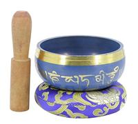 TOGEVAL 1set Ciotola Cantante Per Meditazione Con Mazzuolo e Cuscino Strumento Di Relax Per Yoga e Buddhismo Suono Calmante e Rilassante Per La Casa e Tempio