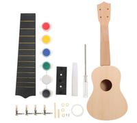 TOGEVAL 1set Kit Di Creazione Ukulele Fai Te Legno Per Strumento Musicale Per Sviluppare La Creatività e Talenti Musicali Facile Da Trasportare e Personalizzare