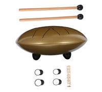 TOGEVAL 1set Steel Tongue Drum Da Strumento Musicale Portatile Per Ragazzo Ragazza Con Bacchette e Accessori Inclusi Per Educazione Musicale e Riabilitazione Mentale