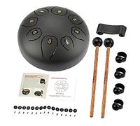 TOGEVAL 1set Strumenti Musicali Tongue Drum Strumento Percussivo Portatile Per Meditazione e Pratiche Sciamaniche Include Bacchette Ottimo Per Amici e Famiglia