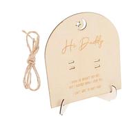 TOGEVAL 1set Tavoletta Legno Per Test Di Gravidanza Con Base Memorabile Per Annuncio Di Gravidanza e Decorazione Domestica Con Supporto