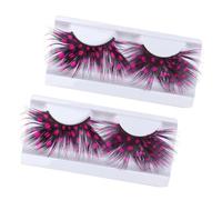 TOGEVAL 2 Paia Colorate Rosa Riutilizzabili Extra Lunghe per Costume e Cosplay Halloween Eleganti e Resistenti