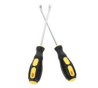TOGEVAL 2 pezzi Estrattore Chiodi Acciaio al Carbonio Utensile Tappezziere per Rimozione Graffette e Chiodi Leva Resistente per Falegnami e Domestico