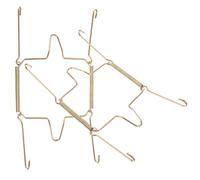 TOGEVAL 2 pezzi Ganci Invisibili per Piatti da Parete con Estensibile U-shape Supporto per Decorazioni e Scolapiatti Facili da Installare Forare Design Discreto e Resistente