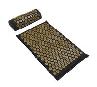 TOGEVAL 2 pezzi Kit Materassino Massaggiante e Cuscino Agopressione Tappetino Antiscivolo Leggero e Lavabile per Sollievo Muscolare e Relax Accessorio Agopuntura per Tutta la Famiglia