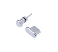 TOGEVAL 2 Pezzi Plug Antifango in Alluminio per Jack Cuffie e Micro USB Compatibili con Honor Design Resistente e Custodia Trasparente per Protezione Polvere