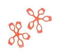 TOGEVAL 2 pezzi Rafforzatore Dita Chitarra Rosso Esercitatore Manuale per Dita e Presa Trainer Portatile per Musicisti e Atleti Materiale Durevole per Allenamento Flessibilità e Potenza