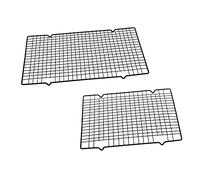 TOGEVAL 2 Pezzi Raffreddamento Torta e Pane Rettangolari in Antiaderente Resistente e Multiuso per Forno e Cucina Design Pratico e Facile da Pulire