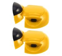 TOGEVAL 2 Pezzi Serrature di Sicurezza per Frigorifero e Cassetti, Chiusura Autoadesiva senza Fori, Blocco Protezione per Casa, Colore Giallo