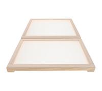 TOGEVAL 2 Pezzi Supporto Essiccatoio per Erbe Aromatiche Impilabile a Doppio Strato con Rete Ventilata, Struttura Robusta in Legno per Essiccazione di Piante, Fiori e Frutta, per Uso