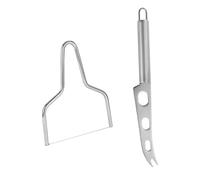 TOGEVAL 2 Pezzi Tagliaformaggio e Affetta in Acciaio Inossidabile Strumenti Ergonomici e Resistenti Duri Uso e Professionale