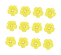 TOGEVAL 20 Fiori Gialli Ricambio per Alimentatore Porta Nutrimento Plastica Ecologica Decorazione Resistente e Attraente per Uccelli