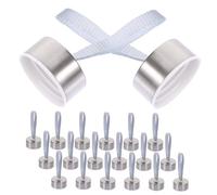 TOGEVAL 20 Pezzi Coperture per Bottiglie in Inossidabile Tappi Resistenti Allusura per Borracce Copri Bocca Pratici e Sigillanti per Boccioni Dacqua e Bottiglie