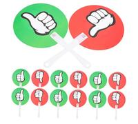 TOGEVAL 20 pezzi Palette Votazione Riutilizzabili Sì No in Plastica per Insegnanti Aula Interattiva con e per Partecipazione Studenti