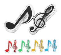 TOGEVAL 20pezzi Fermapagine Forma Di Nota Musicale in Abs Leggero e Resistente Clip Per Libri e Spartiti Segnalibro Pratico Per Tenere Aperte Le Pagine Di Libri Ricettari Discorsi e Docume