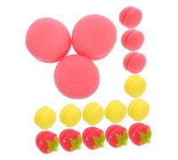 TOGEVAL 24 Pezzi Sponge Hair Curlers Lightweight Strawberry Shaped Rollers For Natural Damage Styling And Portable Hair Curling Tools For Daily Use
