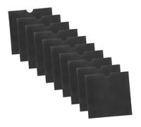 TOGEVAL 25 pezzi Buste CD in Kraft Nera Custodie Resistenti per Dvd Sleeve Protettive Anti- Facili da Aprire e Chiudere per Conservazione e Trasporto