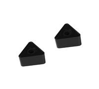 TOGEVAL 2pezzi Asta Per Microfono Con Bandiera Logo Triangolare Supporto Per Microfono Professionale Con Foro Da Design Elegante e Funzionale Per Interviste e Eventi