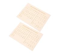 TOGEVAL 2pezzi Didattica Per Apprendimento Braille e Strumento Educativo Montessori Per Insegnamento Braille Ciechi e Ipovedenti