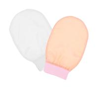 TOGEVAL 2pezzi Guanto Esfoliante Da Finta Panno Doccia Esfoliantper Uomini e Donne Rimozione Della Morta e Cura Della Colori Eleganti Per La Pulizia