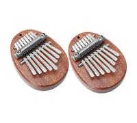 TOGEVAL 2pezzi Kalimba Mini Piano Portatile Massello Con Tasti Strumento Musicale Elegante e Compatto Per Principianti e Musicisti Qualità Del Suono Eccezionale
