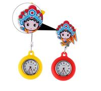 TOGEVAL 2pezzi Orologio Da Infermiere Unisex Cinturino in Silicone Rimovibile Custodia in Plastica Design Semplice e Accattivante Leggero e Comodo Da Indossare