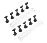 TOGEVAL 2sets Espositore Per Unghie in Acrilico Supporto Per Manicure Art Base Per Esercitazioni Smalti Forniture Per