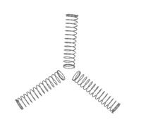 TOGEVAL 3 Molle per Bottoni Tromba in Acciaio Inox Argento Accessori per Componenti Bottoni a Tromba Forniture Musicali Resistenti e Compatte