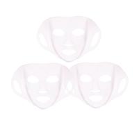 TOGEVAL 3 Pezzi Maschera in Silicone Riutilizzabile Copertura Morbida e Antiscivolo per Trattamenti Skincare Adatta Tutti i Tipi Colore Rosa