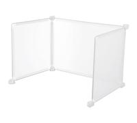 TOGEVAL 3 Pezzi Paratie Protettive Trasparenti per Scrivania Divisori Autoportanti in Materiale AntiGraffio e Infrangibile Pannelli Parafiato Stabili per Ufficio Scuola e Area Pubblica