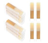 TOGEVAL 30 Pezzi Ance Sassofono Soprano Sib Durezza Ance Tradizionali Resistenti per Sassofono Soprano Chiave di Sib Kit Professionale per Jazz Classica e Principianti con Custodia