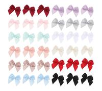 TOGEVAL 360 Mini Fiocchi di Raso Colorati in Poliestere, Accessori da Cucito Morbidi e Resistenti, Decorazioni Fai da Te per Feste, Matrimoni e Confezioni Regalo