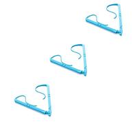 TOGEVAL 3pezzi Supporto Per Libri Portatile Regolabile Clip Per Lettura Mani Libere Per Libri Di Cucina e Testi Design Innovativo Flessibile Blu