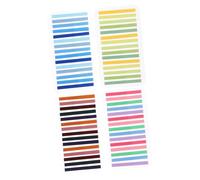 TOGEVAL 4 Impostato Etichette Adesive per Ultrathin Segnapagine Scrivibili e Rimovibili per Libri Notebook Studio e Ufficio Strisce Indicizzatrici Colorate e Non Danno Pagine