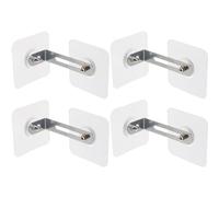 TOGEVAL 4 pezzi Ancoraggi Adesivi Mobili Regolabili per Sicurezza Mobili Fissaggio Stabile per Mensole e Armadi Design e Distanza Regolabile