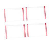 TOGEVAL 4 pezzi Cornici Trasparenti Adesive per Cartelli da Porta Porta Targhette in Acrilico per Ufficio e Aula Facili da Installare per Hotel Ristoranti e Spazi Pubblici