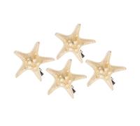 TOGEVAL 4 pezzi Fermagli Stelle Naturali Fatti Mano Decorazioni Eleganti per Donne e Ragazze Accessori Casual per e Prom Colori e Misure Miste Colore Casuale Colore Casuale