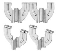 TOGEVAL 4 Pezzi Ganci per Artiglio Grancassa in Metallo Robusto, Accessori per Batteria Compatibili Multi-tamburo, Gancio di Fissaggio per Sostituzione Rapida e Miglioramento Suono