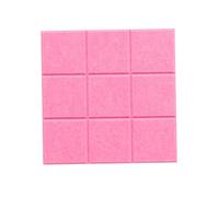 TOGEVAL 4 Pezzi Pannelli Quadrati Lavagna Messaggi Parete Autoadesiva Rosa Bacheca Decorativa Foto e Memo per Camera Scuola e Negozio Materiale Inodore e DIY Personalizzabile