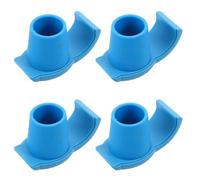 TOGEVAL 4 Pezzi Scivoli per Deambulatore Antiscivolo 28 Mm Blu, Cursori Pratici per Walker Pieghevole, Cuscinetti per Piedi per Anziani per Uso su Neve e Ghiaccio