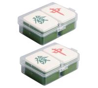 TOGEVAL 4 pezzi Spugnette Makeup Mahjong Portatili e Fondotinta Materiale Idrofilo Applicatori Versatili per Bagnato e Asciutto Adatti Tutti i Cosmetici