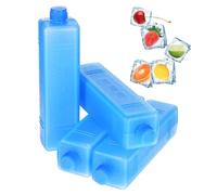 TOGEVAL 4 Scatola ghiacciata a Fredda Blocchi congelatore per frigoriferi ghiacciaia scatole Raffreddamento Leggere Piastra Raffreddamento per Alimenti Freddo Blu